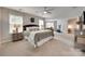 Expansive main bedroom featuring a seating area, home gym, and a comfortable bedroom suite at 424 Castlebury Ct, Clover, SC 29710