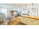 Bright and open living space with views of the kitchen, dining area, and living room at 432 4Th Street Sw Pl, Hickory, NC 28602