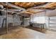 Unfinished basement area features exposed utilities and cinder block walls at 460 27Th Avenue Nw Cir, Hickory, NC 28601