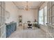 Well-appointed home office with modern desk, stylish decor, and plenty of natural light at 5518 Morris Hunt Dr, Fort Mill, SC 29708