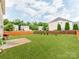Spacious backyard features a green lawn, perfect for outdoor activities and relaxation at 6532 Prosperity Commons Dr, Charlotte, NC 28269