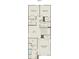 Second floor plan featuring three bedrooms, two bathrooms, and a functional laundry room at 14028 Penbury Ln # 331, Charlotte, NC 28278