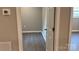 Bedroom with grey walls and laminate flooring at 148 Forest Heights Dr, Mcadenville, NC 28101