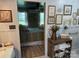 Comfortable bedroom seen from bathroom, featuring stylish decor at 1895 Sandy Cir, Newton, NC 28658