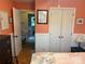 Bedroom featuring a view of the ensuite bathroom and double door closet at 1895 Sandy Cir, Newton, NC 28658