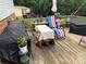 Outdoor deck with patio furniture and grill, perfect for entertaining or relaxing at 1895 Sandy Cir, Newton, NC 28658