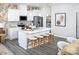 Bright kitchen with stainless appliances, white cabinets, center island with bar stools, and pantry at 3095 Big Bend Dr, Kannapolis, NC 28025