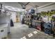 Organized garage featuring ample storage, tools, work space and lighting for any project at 418 Eastway Sw Ln, Conover, NC 28613