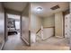 Upstairs hallway with carpet flooring and doors leading to multiple bedrooms at 418 Eastway Sw Ln, Conover, NC 28613