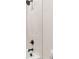 Shower features dark hardware, and white ceramic tile surround at 514 W Cama St, Charlotte, NC 28217