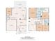 A detailed floor plan showing the layout of both floors in the property at 6017 Fazio Ct, Harrisburg, NC 28075