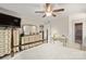 Bright main bedroom with en-suite bathroom access and lovely furnishings at 7329 Winery Ln, Charlotte, NC 28227