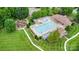 Aerial view of a community pool, playground and picnic area at 9814 Tompkins Ln, Waxhaw, NC 28173