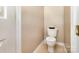 Cozy bathroom featuring a white toilet and neutral wall color, creating a clean and functional space at 9814 Tompkins Ln, Waxhaw, NC 28173