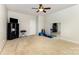 Spacious bedroom with carpet flooring and ceiling fan at 9814 Tompkins Ln, Waxhaw, NC 28173