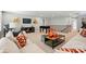 Open bonus room featuring a foosball table, TV and comfortable seating at 9842 Quercus Ln, Huntersville, NC 28078