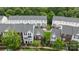 This aerial view shows homes with gray roofs at 10455 Alexander Martin Ave, Charlotte, NC 28277