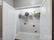 Spacious storage closet with shelving and tiled flooring at 10875 Casetta Dr, Matthews, NC 28105