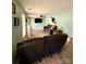 Spacious living room with hardwood floors, ceiling fan, and modern decor at 117 Lincoln Village Dr, Statesville, NC 28677