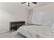 Bedroom with neutral walls, carpet, wooden dresser, and double door closet at 12536 Stoneybrook Pkwy, Huntersville, NC 28078