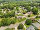 Stunning aerial view of a neighborhood showcasing the beautiful homes and lush greenery at 126 Rocky Trail Ct, Fort Mill, SC 29715