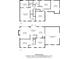 Complete home floor plan layout. Two story floor plan with all room dimensions and locations at 126 Rocky Trail Ct, Fort Mill, SC 29715