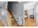Staircase lift provides access to dining room at 126 Rocky Trail Ct, Fort Mill, SC 29715