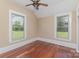 Bedroom featuring hardwood floors and a window at 135 Waycross Dr, Rockwell, NC 28110