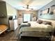 Bedroom with a ceiling fan, neutral paint, and a bright window to enjoy the day at 1545 Lewis Farm Rd, Kings Mountain, NC 28086