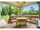 Outdoor dining area on the deck, ideal for enjoying meals with a view of the yard at 1621 California Rd, York, SC 29745