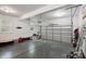 The large garage features an epoxy floor providing durability and easy maintenance at 1621 California Rd, York, SC 29745