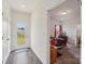 Bright room with an exterior glass door that leads to a fenced in back yard at 1770 Troon Dr, Salisbury, NC 28144