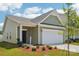 Delightful one-story house with a welcoming entrance, featuring a two-car garage and verdant front yard at 1770 Troon Dr, Salisbury, NC 28144