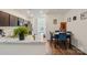 Open concept kitchen and dining area, featuring a breakfast bar and ample space for Gathering gatherings at 1770 Troon Dr, Salisbury, NC 28144