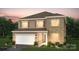 Two-story home with stone and shingle siding, complemented by a well-manicured lawn and professional landscaping at 21039 Running Creek Dr # 8, Locust, NC 28097