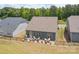 Well maintained fenced backyard featuring a patio with outdoor seating, perfect for entertaining or relaxing at 215 Pintail Dr, Monroe, NC 28110