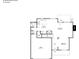 Ground floorplan of the home layout, showing the kitchen, living room, dining room, and garage at 231 Brook Se Ave, Concord, NC 28025