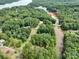 Overhead shot of wooded lot near community boat ramp and the lake at 248 Pioneer Dr, Mount Gilead, NC 27306