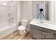 Bathroom with vanity, tub and shower combination at 2547 Ruby Dixon Crossing Dr # 17, Gastonia, NC 28056