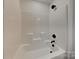 Bathroom with a bathtub and shower featuring sleek fixtures and clean lines at 2620 Poplar Cove Nw Dr, Concord, NC 28027
