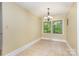 Cozy dining area with tile floors and natural light from dual windows at 2631 Ivey Church Rd, Lincolnton, NC 28092