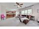 Open living room that shows natural light, access to the kitchen, and a cozy design at 3725 Leela Palace Way, Fort Mill, SC 29708