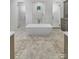 Luxurious bathroom featuring a freestanding tub, double shower, and modern fixtures at 4211 Tangle Dr, Charlotte, NC 28211