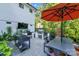 Outdoor kitchen offers a high-end grill, TV, and ample counter space for outdoor cooking and entertainment at 4211 Tangle Dr, Charlotte, NC 28211