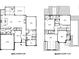 Detailed first and second floor plans showcasing room layouts, dimensions, and garage at 4622 Serenity Woods Ct, Charlotte, NC 28216