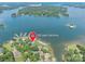 Aerial view of 502 Lake Club Drive on the lake featuring condo and marina at 502 Lake Club Dr, Rock Hill, SC 29732