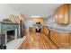 Spacious kitchen with wood cabinets, modern appliances, and granite countertops at 505 Melody Ln, Shelby, NC 28152