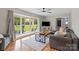 Bright living room with bay window and comfortable seating at 505 Melody Ln, Shelby, NC 28152