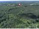 Aerial view of the forested property with a pin to indicate its location and adjacent trees at 5410 A R Gordon Rd, Waxhaw, NC 28173