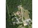 Aerial view of property shows the land surrounded by green trees and grassy open area at 5410 A R Gordon Rd, Waxhaw, NC 28173